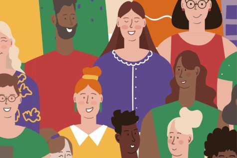 Eine Gruppe Menschen aus verschiedenen demografischen Hintergründen