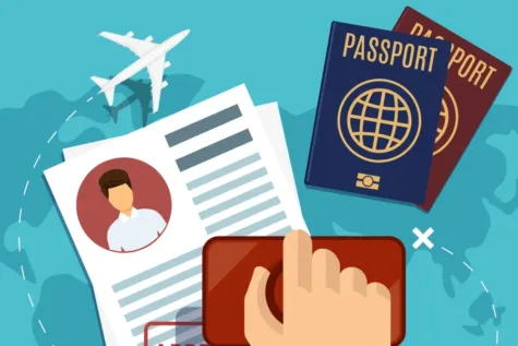 Eingereichter Visumantrag